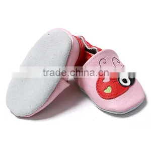 2016 Sping Summer Fall Pink Red Bee Pattern Baby Leather Shoes thumbnail-3