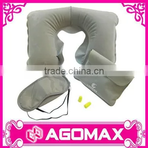 Factory Direct Sell Colorful Eyemask Pillow Airplane Travel Set thumbnail-1