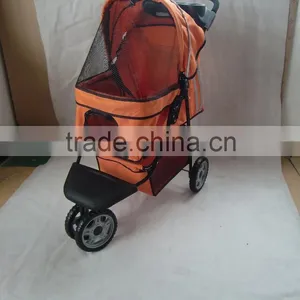 2015 Pet Stroller With 3 Point Canopy With Game Entrance Window,with Good Designs 4 Wheels Keep Your Pet Safe and Comfortable thumbnail-2