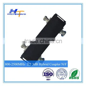 Microwave 3dB Hybrid Coupler 2:2 Combiner 800 - 2500MHz N Female thumbnail-1