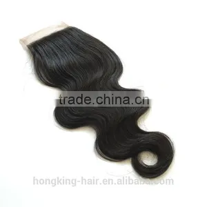 Brazilian Virgin Hair 4x4 Cheap Silk Base Closure,Free/Middle/3 Part Silk Base Closures thumbnail-1