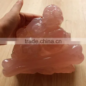 Top Quality Rose Quartz Crystal Multi Skulls Hand Carved thumbnail-6