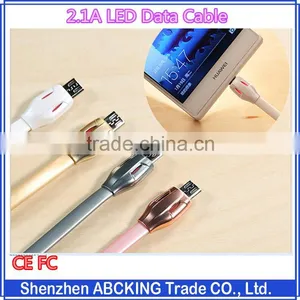 2.1A Noodles USB Data Cable for Android Phones Remax LED Light Data Cable thumbnail-1