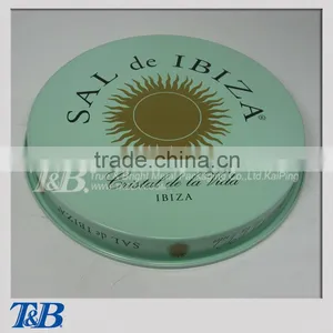 Custom OEM Colorful Round First Grade Tinplate Tin Tray thumbnail-1