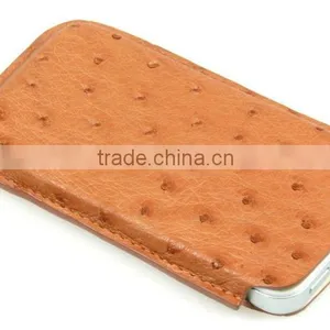 Case for IPhone 4S In PU Ostrich Leather thumbnail-1