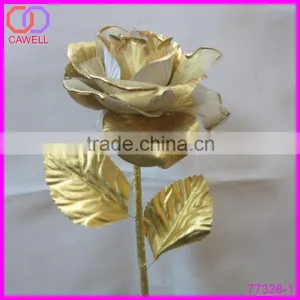 Artificial Gold Foil Rose thumbnail-2