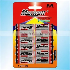 R6P SIZE AA UM-3 DRY BATTERY 12PCS/CARD thumbnail-1