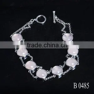 925 Sterling Silver Nice Zircon Diamond Bracelet thumbnail-3