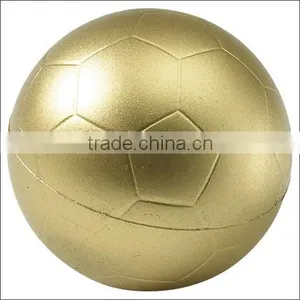 Gold Leather Football With Custom Logos thumbnail-1