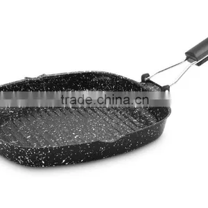 Grill Pan With Marble Coating New Premium Cookware Pressure Kitchen Cookware thumbnail-1