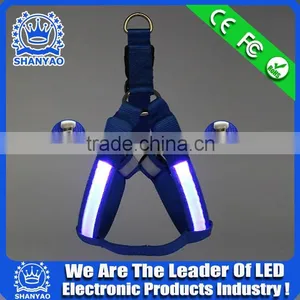 Hot Selling USB Rechargeable LED Dog Harness thumbnail-3