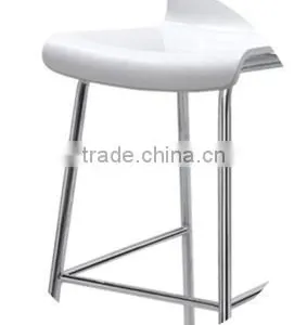 Hot Sale Contemporary Popular Style White Color Bar Stools Chair With Back thumbnail-5