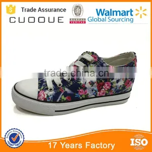 2016 Women Increasing Canvas Shoes Flower Printing Shoes thumbnail-2