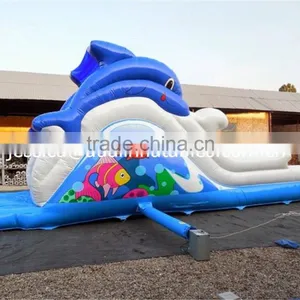 Inflatable Dolphin Slide With Pool for Sale thumbnail-2