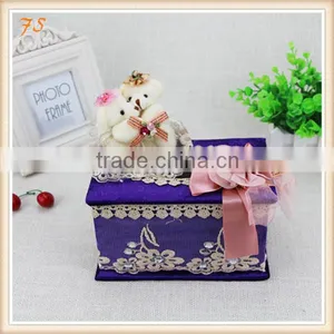 High-grade Velvet Mini Tissue Box thumbnail-3