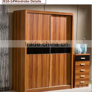 Bedroom Wardrobe Sliding Door Design With Mirror thumbnail-2