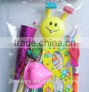 BIRTHDAY PARTY SET , Masks , Hat , Loudspeaker,Blow Dragon thumbnail-1