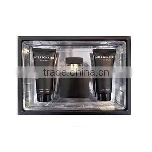 Fragrance Set: 100ml PERFUME + 170ml AFTER SHAVE BODY LOTION + 170ml SHOWER GEL TRIO GIFT SET FOR MEN thumbnail-1