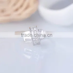 Hot Sale 925 Stering Silver Ring Zircon Design Lock Ring thumbnail-4
