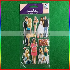 Fashion Boys and Girls Design PVC Sticker Puffy Sticker thumbnail-1