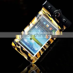 Compass Camouflage Arm Band Hanging Dual Phone Waterproof Protective Bag thumbnail-2