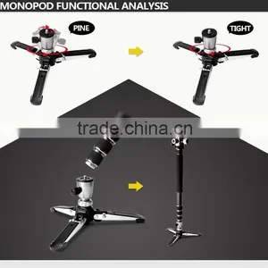 New Updated HPUSN Professional Photography Carbon Fiber Video Tripod With Travel 8cm Steel Nails Buy 1 Get 3 thumbnail-5