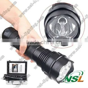 Aluminium 24W HID Xenon Torch Flashlight Hunting Light With Rechargeable 2200mah Battery For Outdoor Camping Fishing thumbnail-1