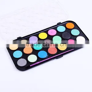 Baroque 21 Color Watercolor Paint Set With Small Size Water Brush, 21 Paint Cakes in A Plastic Plate thumbnail-2