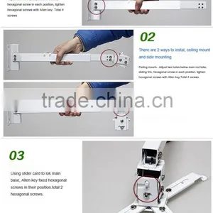 New Projector Mount for Both Wall Ceiling Projector Ceiling Mount Stand thumbnail-3