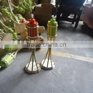 Garden Bamboo Torch/bamboo Tiki Torch/garden Torch thumbnail-4