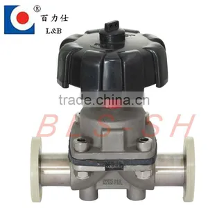 Stainless Steel Manual Sanitary Pvdf Lined Diaphragm Valve thumbnail-1