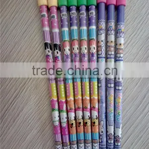 Cheap Natural Wooden Pencils With Erasers thumbnail-2