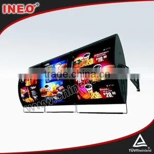 Acrylic Material Fast Food Restaurant Rotating Menu Display Advertising Led Light Box thumbnail-1