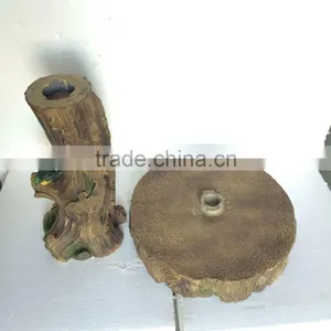 Eco-friendly Log Bird Bath Wooden Bird Feeder for Sale thumbnail-4