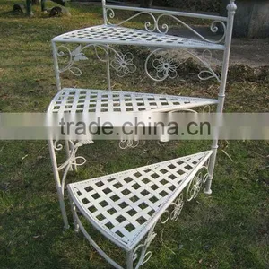 New Item Antique Powder Coated Classical Shabby Chic Tall Flower Stands thumbnail-1