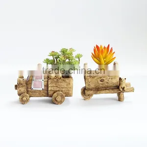 2016 Hot Sale Creative Succulent Planter Zakka Car Cartoon Resin Flower Pots thumbnail-1