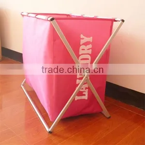 Household Rolling Triple Sorter Laundry Hamper With Black Polyester Bags, Satin Silver Frame thumbnail-6