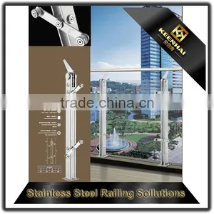 Outdoor Design Balcony Terrace Stainless Steel Balustrade With Glass thumbnail-3