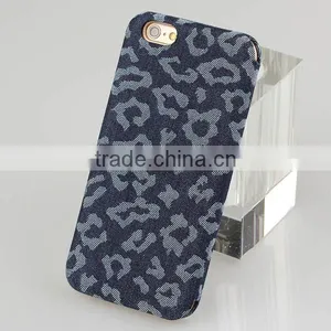 Denim Fabric Leather Card Slots Flip Phone Case for IPhone6 Case Wallet thumbnail-5