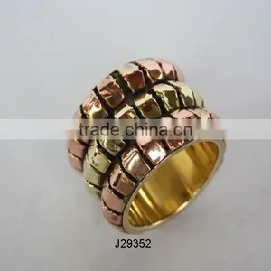 Brass and Copper Napkin Ring In Mirror Polish Available in Other Colours thumbnail-1