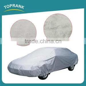 TOPRANK 483X175X119CM Grey PEVA Folding Car Body Cover Waterproof Sun Protection Car Cover thumbnail-1