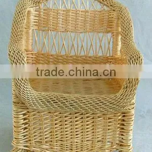 Cheap Hand Weave Willow Material Wicker Chair Price for Homes & Garden thumbnail-4