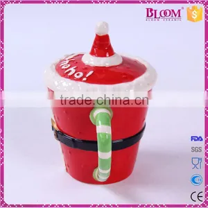 Wholesale Cheap Christmas Gift Ceramic Mug With Lid thumbnail-2
