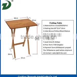 New Style Wooden Folding Table With Painting thumbnail-4