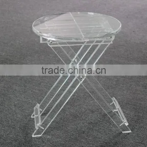 Wholesale Custom Handmade Clear Acrylic Folding Table thumbnail-5