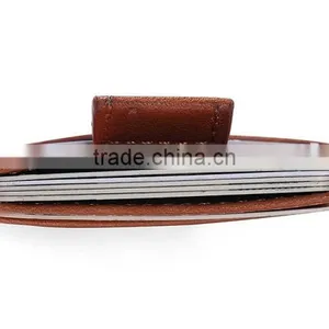 2017 RFID Blocking Premium Top Grain Leather Pull Tab Slim Card Holder Thin Minimalist Front Pocket Wallet With High Capacity thumbnail-5