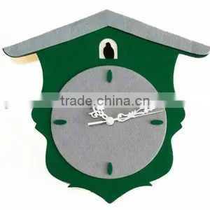2017 Felt Clock Fabric Wall Decor Made in China thumbnail-1