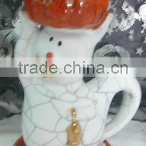 Ceramic Pumpkin Candle Holder,halloween Accessories,halloween Carlin thumbnail-1