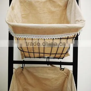 High Quality Metal Storage Holder Bedroom Kitchen Wire Storage Shelf thumbnail-5