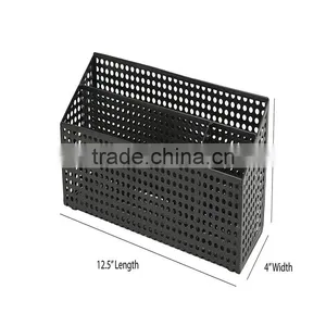 2017 Hot-selling Black Metal Mesh Desktop Mail Office Supplies Desk Organizer thumbnail-2